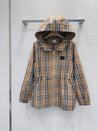 Check Hooded Jacket