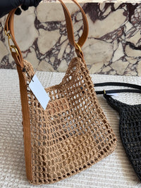 Raffia Oxalis Crochet Shoulder Bag