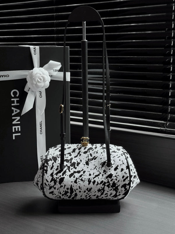 26A Pony Hair Clutch with Strap