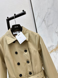 Mid-Length Belted Trench Coat