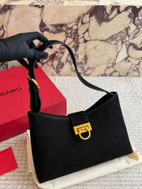 Trifolio Suede Shoulder Bag