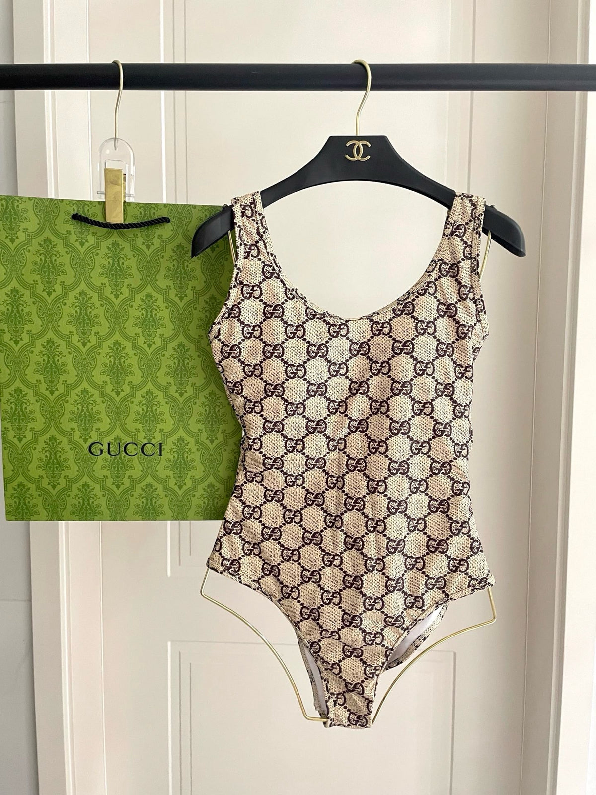 Logo One Piece Swimsuit