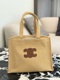 Teen Cabas Triomphe Raffia Tote