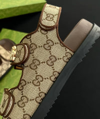 Supreme Double G Strap Sandals