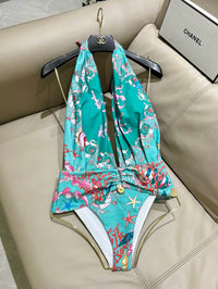 Logo One Piece Swimsuit
