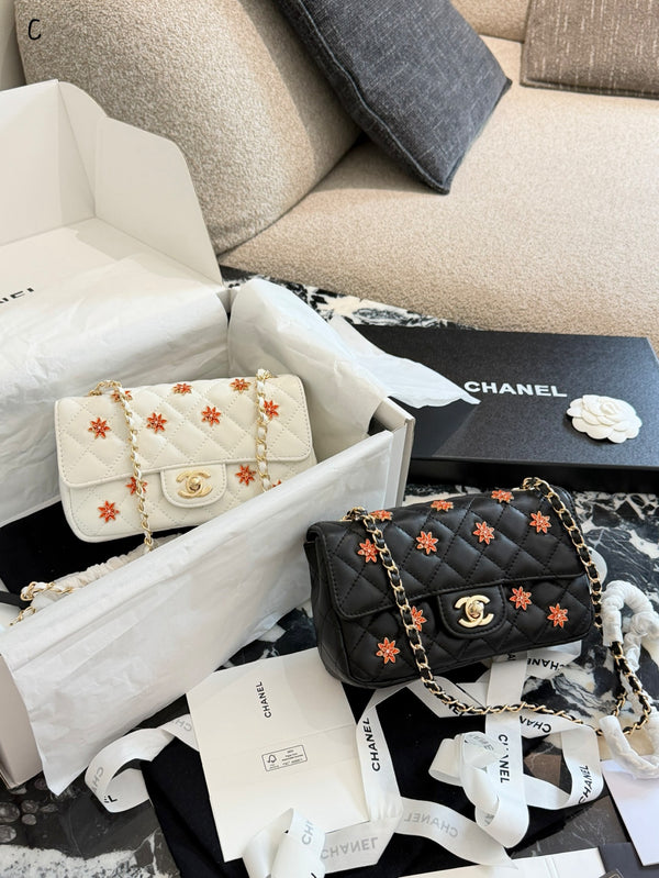Mini Floral Classic Flap Bag