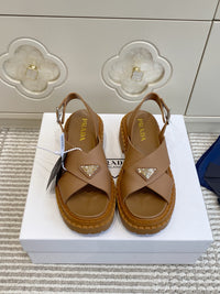 Leather Platform Sandals