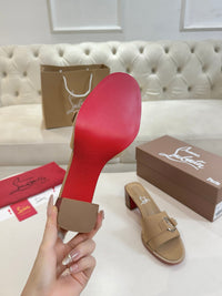 Her In Roma Leather Heeled Mules