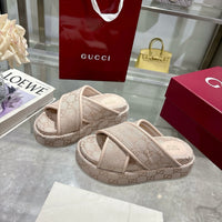 Angelina Platform Slide Sandals