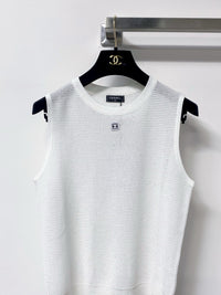 Sleeveless Textured Knit Top