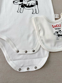 Puppy Bodysuit & Bib Set