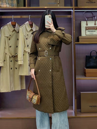 Quilted Trench Coat