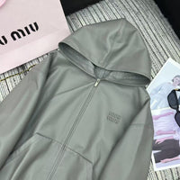 26S Nappa Leather Hoodie