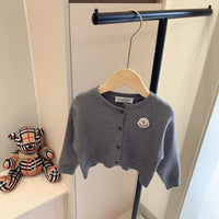 Knit Cardigan & Check Dress Set
