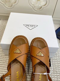 Leather Platform Sandals