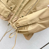 Gabardine Hooded Adenium Jacket