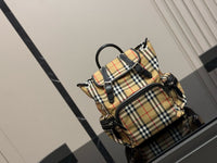Vintage Check Rucksack Backpack