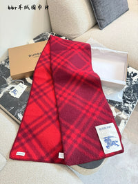 Check Wool Scarf