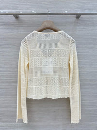 Openwork Knit Cardigan