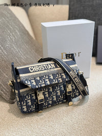 Oblique Embroidered Messenger