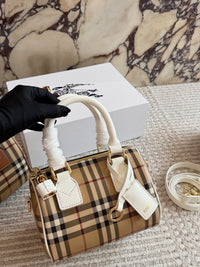 Mini Check Bowling Bag