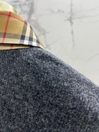 Vintage Check Collar Cardigan