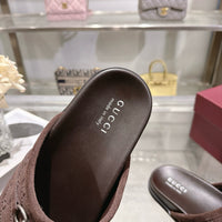 26S Horsebit Suede Mules