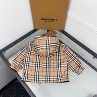 Reversible Check Hooded Jacket