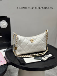 Shiny Quilted Hobo Bag