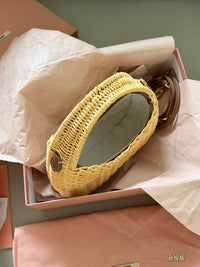 Wicker Hobo Bag