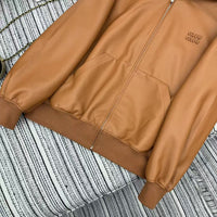 26S Nappa Leather Hoodie