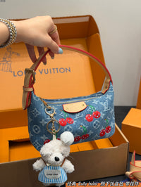 Pochette Accessoires Cherry Monogram Denim