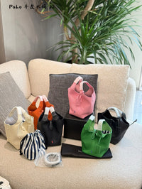 PRL Leather Bucket Bag