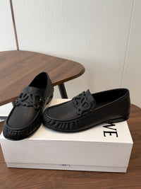 Double L Leather Loafers