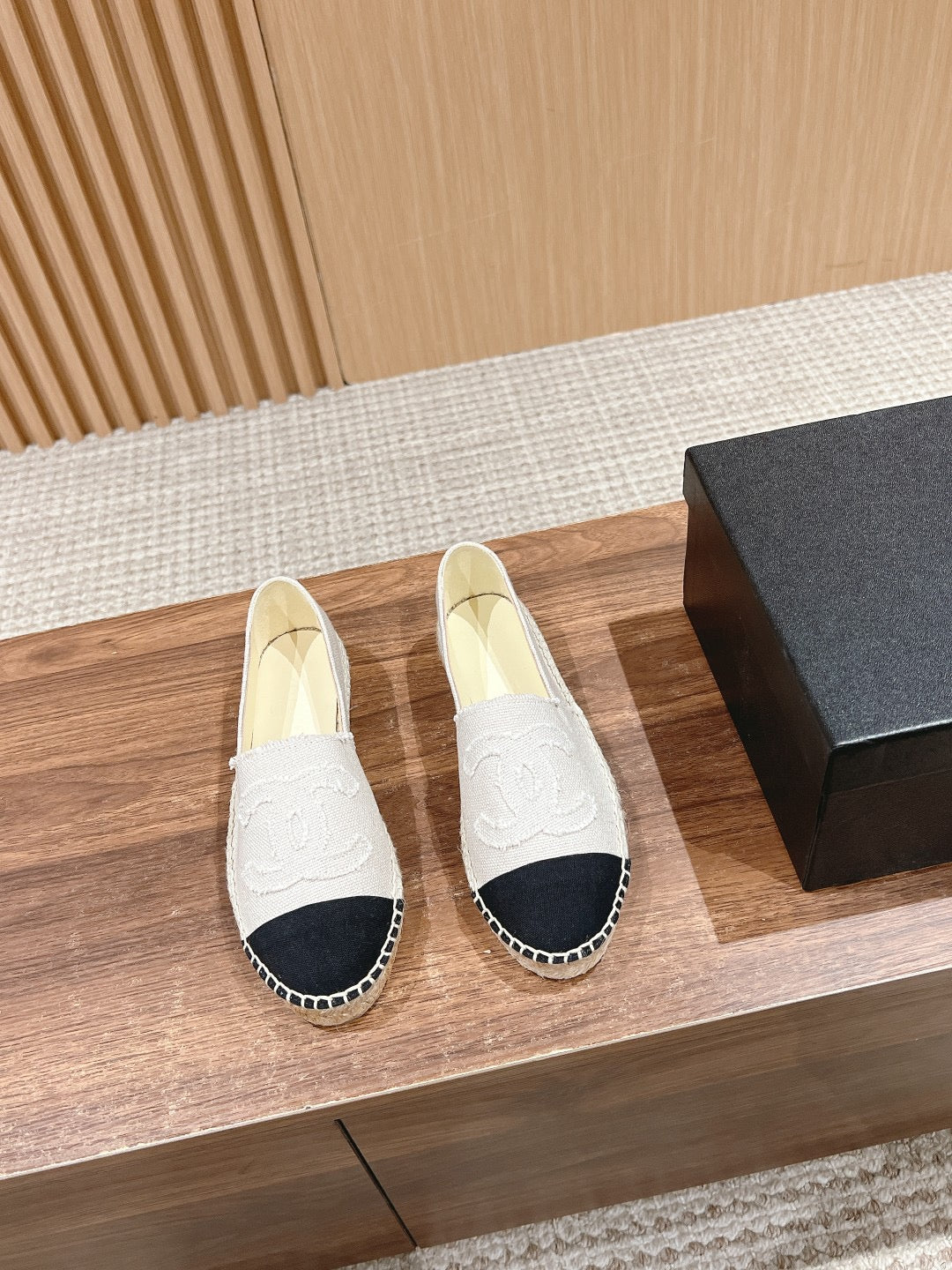 Tweed Leather Espadrilles