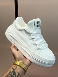 Lace-Up Platform Sneakers