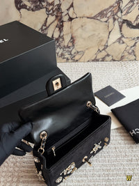 Mini Rectangle Flap Bag Velvet