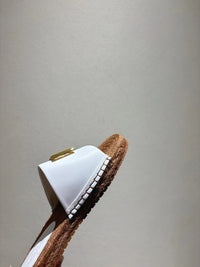 Nappa Leather Espadrille Sliders