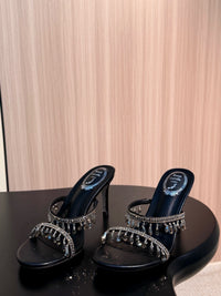 Caovilla Chandelier Heeled Mules