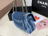 Denim Flap Bag