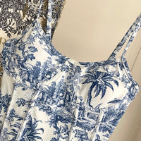 Toile de Jouy 2-Piece Swimsuit