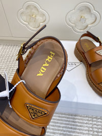 Leather Platform Sandals