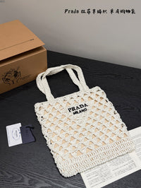 Crochet Raffia Tote Bag