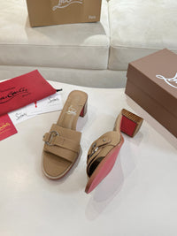 Her In Roma Leather Heeled Mules
