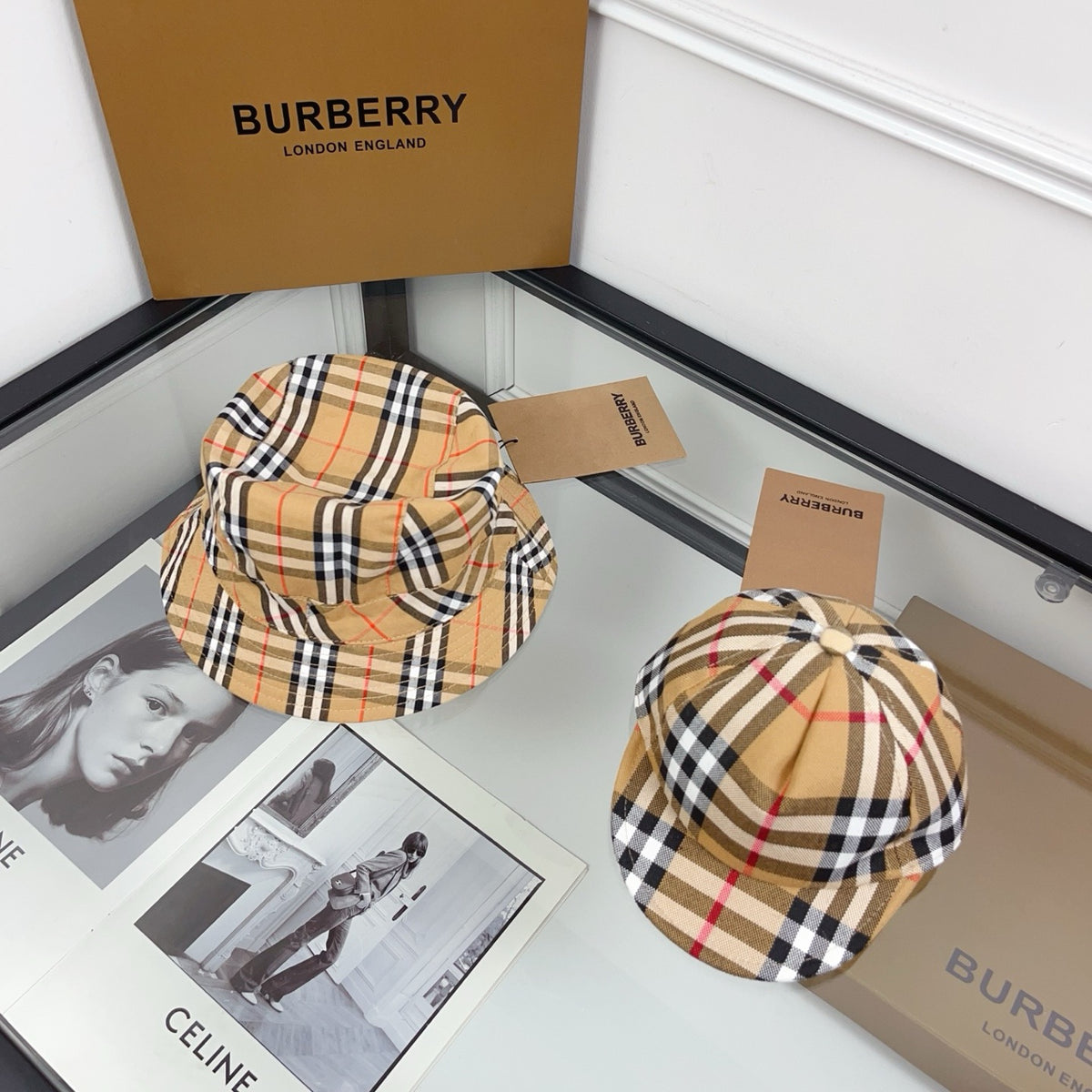 Reversible Check Bucket Hat