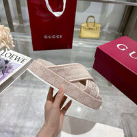 Angelina Platform Slide Sandals