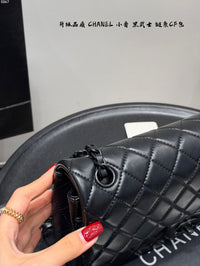 All Black Flap Bag