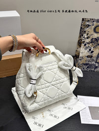 Caro Cannage Leather Backpack