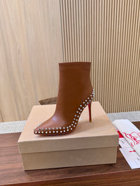 Kate Max Leather Ankle Boots