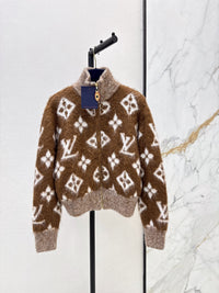 26S Brushed Monogram Zip-Up Jacket